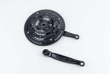 Шатуни "квадрат" 170 мм, 48.38.28T MTB, чорні до велосипеда NSS-3001