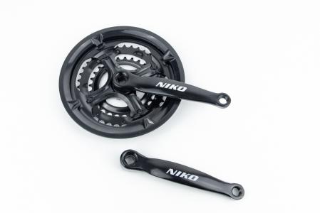 Шатуни "квадрат" 170 мм, 48.38.28T MTB, чорні до велосипеда NSS-3001