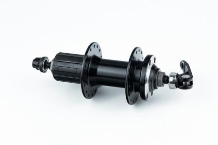 Втулка задня MTB алюмінієва 14Gx32H під касету 8-11зв, Disk-brake, кріпл. ексцентрик, чорна KT-К69R до велосипеда
