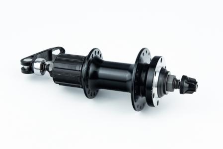 Втулка задня MTB алюмінієва 14Gx32H під касету 7зв, Disk-brake, кріпл. ексцентрик, чорна до велосипеда KT-MD2R