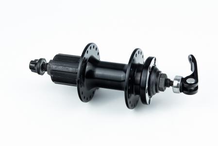 Втулка задня MTB алюмінієва 14Gx36H під касету 7зв, Disk-brake, кріпл. ексцентрик, чорна до велосипеда KT-MD2R