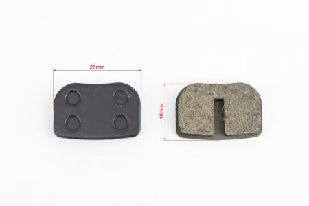 Гальмівні колодки Disk-brake (Avid 79 cc, Mini Bike Rear, MBX10, Motovox ), чорні для ATV