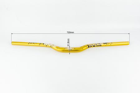 Руль MTB 31,8х720 мм, алюмінієвий, золотистий для мототехніки MOUNTAIN AL330BT-28