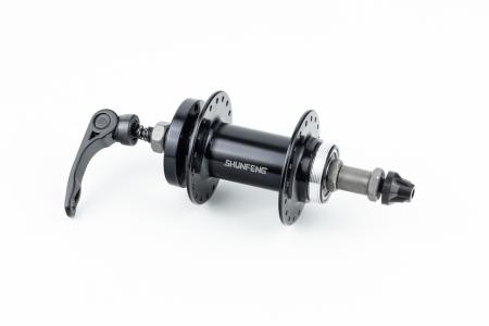 Втулка задня MTB алюмінієва 14Gx36H під вільнобіг, Disk-brake, 2 пром-підшипники 6200 2RS, кріпл. ексцентрик, чорна до велосипеда SF-A210RB