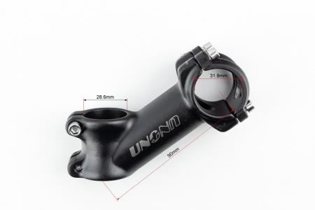 Винос керма MTB 28,6x31,8х90 мм, алюмінієвий, чорний для мототехніки AS-021