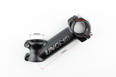 Винос керма MTB 28,6x31,8х110 мм, алюмінієвий, чорний для мототехніки AS-021