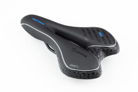 Сидіння MTB 270x160 мм, чорно-синє "GEL" до велосипеда