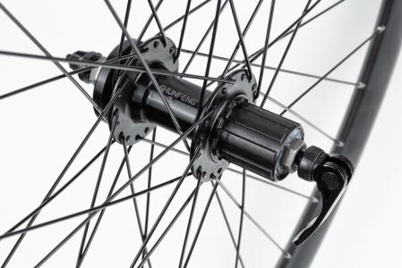 Колесо 29" заднє Disk-brake, обод "крапля" і втулка 14Gx36H алюмінієві, пром-підшипники 6200 2RS, під касету 8-9зв, кріпл. ексцентрик, "GRAVITY" до велосипеда