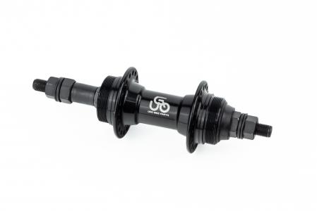 Втулка задня MTB алюмінієва 14Gx36H під вольнобіг, Disk-brake (різьба), 2 пром-підшипники 6200 2RS, кріпл. гайка, чорна до велосипеда U-B23RB
