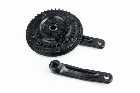 Шатуни "квадрат" 152 мм, 42.34.24T MTB, алюмінієві, чорні МА-AT45 до велосипеда