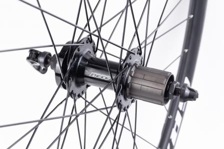 Колесо 29" заднє Disk-brake, обод "крапля" і втулка Neco (MS37R) 14Gx36H алюмінієві, під касету 8-9зв, кріпл. ексцентрик, "GRAVITY" (2) до велосипеда