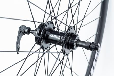 Колесо 29" заднє Disk-brake, обід "крапля" і втулка Neco (MS31R) 14Gx36H алюмінієві, пром-підшипники 6200 2RS, під вольнобіг, кріпл. ексцентрик до велосипеда