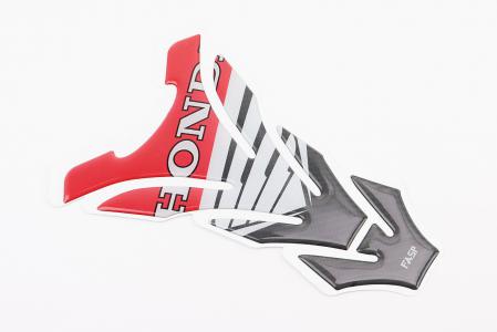 Наклейка захисна на бак паливний "HONDA", карбон