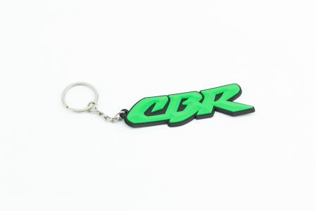 Брелок резиновий "CBR" 85х25 мм, зелений до мотоцикла