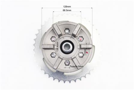 Панель демпферна зі зіркою 520-40Т в зборі до мотоцикла Loncin LX300-6