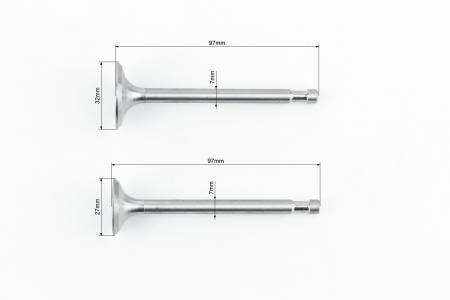 Клапанний механізм к-кт R175A/R180NM (пружина-2шт+тарілка клапана-2шт+направляюча d-7 мм -2 шт) для двигуна D175/180N