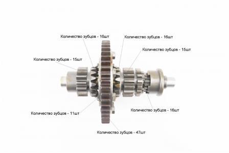 Диференціал в зборі Z-47, Z-15x16, Z-11, Z-16 JR-Q12E (120-1), з блокуванням, без шпонки для мінітрактора