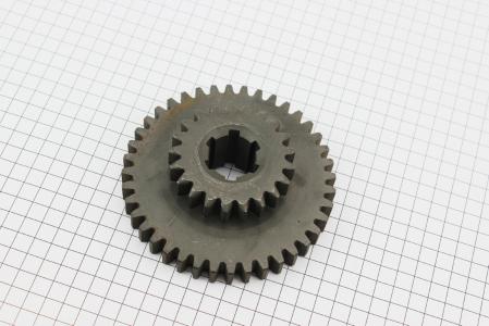 Шестерня 1/3/4/6 передачі КПП рухома Z-6/21/40 Xingtai 24B, Shifeng 244,Taishan (24 12.37.138) для мінитрактора