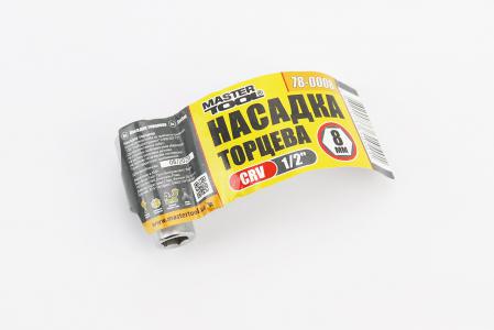 Головка торцева 6-гранна 1/2" 8x38 мм CrV (78-0008)