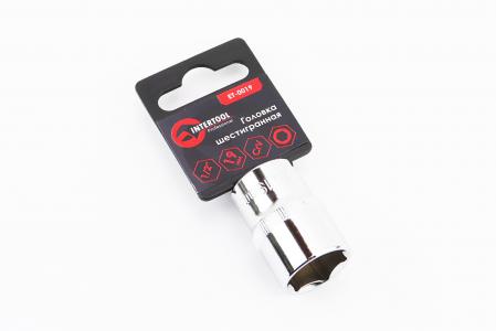 Голівка торцева 6-гранна 1/2" 19x38 мм CrV (ET-0019)