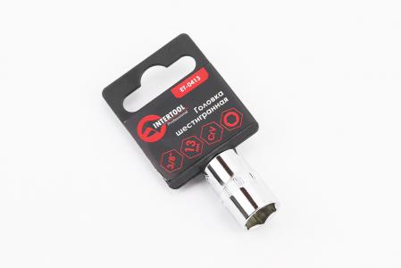 Голівка торцева 6-гранна 3/8" 13 мм CrV (ET-0413)