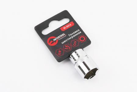 Головка торцева 6-гранна 3/8" 15 мм CrV (ET-0415)