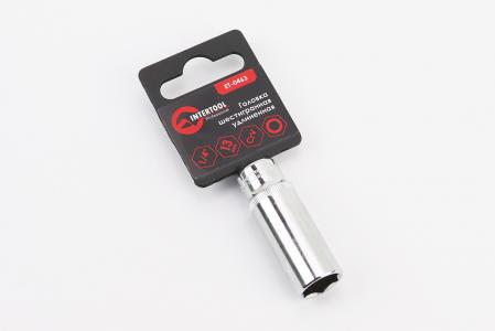 Головка торцева 6-гранна 1/4" 13 мм, подовжена CrV (ET-0463)