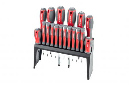 Викрутки набір 18шт. SL2,5x50;SL3x50;SL5x75;SL6x38;SL6x100;SLx150;PH00x50;PH0x50;PH1x75;PH2x38;PH2x100;PH3x150;T5x50;T6x50;T7x50;T8x50;T9x50;T110x50