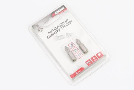 Біта PH2 25 мм 1/4" S2 2 шт (10-02-250)