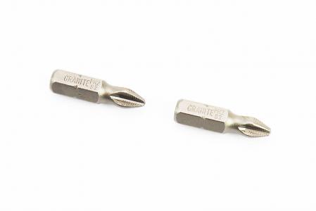 Біта PH2 25 мм 1/4" S2 2 шт (10-02-250)