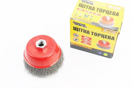 Щітка торцева М14 D-100 мм з рифленої проволоки (19-7210)