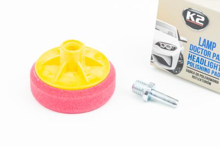 Губка для механічного полірування фар "K2 LAMP DOCTOR PAD", ⌀ 80 мм