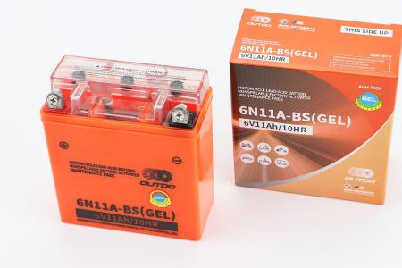 Акумулятор до мотоцикла 6V11Ah 6N11A-BS (GEL) OUTDO