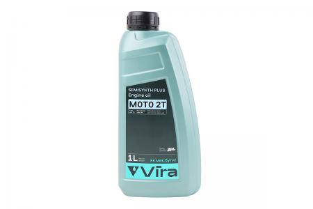 Олія 2T напівсинтетична до двотактних двигунів скутера і мотоцикла Moto 2T, 1L Vira