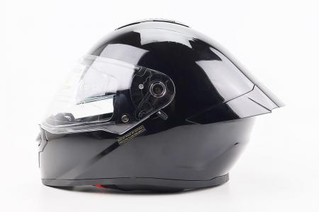 Шолом інтеграл до мотоцикла AEROSTAR AXTER M з відкидними окулярами, DOT, чорний глянець
