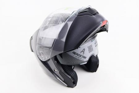 Модульний шолом до мотоцикла ELEVATE M, сірий глянцевий, AEROSTAR