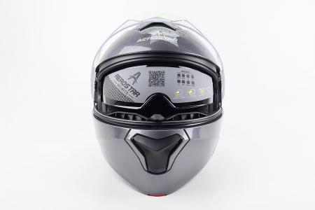 Модульний шолом до мотоцикла ELEVATE M, сірий глянцевий, AEROSTAR