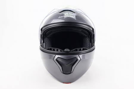 Модульний шолом до мотоцикла ELEVATE M, сірий глянцевий, AEROSTAR