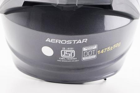 Модульний шолом до мотоцикла ELEVATE M, сірий глянцевий, AEROSTAR