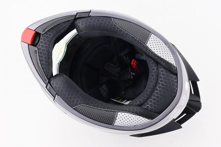 Модульний шолом до мотоцикла ELEVATE M, сірий глянцевий, AEROSTAR