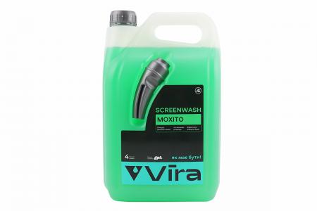 Рідина до омивача скла автомобіля літня «Мохіто» 4L Vira