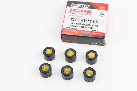 Ролики варіатора до скутера Yamaha 15x12 5,5 г, 6 шт TEMO
