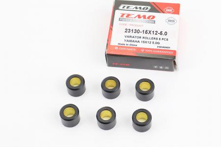 Ролики варіатора до скутера Yamaha 15x12 5.0 г, 6 шт, TEMO