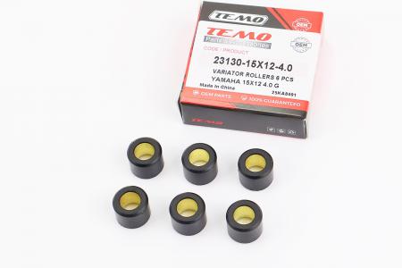 Ролики варіатора до скутера Yamaha 15x12 4,0 г (6 шт) TEMO