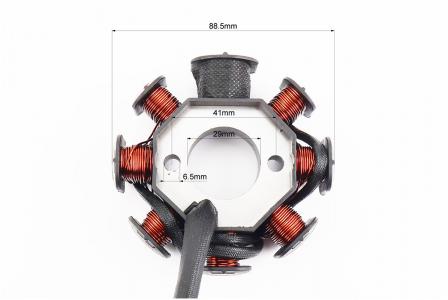 Статор магнето до мотоцикла CB125-300 (8 котушок, 5 проводів) TEMO