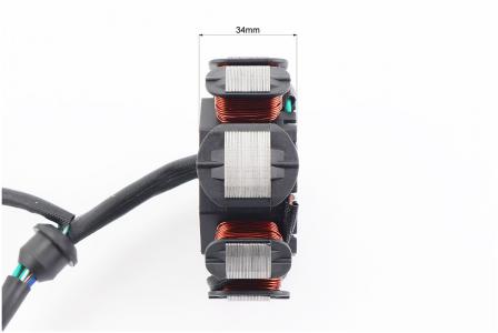 Статор магнето до мотоцикла CB125-300 (8 котушок, 5 проводів) TEMO