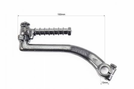 Важіль кікстартера до скутера GY6-150 125-150сс (чорний) кругла підніжка прямий ZHENGHE