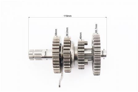 Коробка передач 3+1 до квадроцикла 110cc з задньою передачею (2 вали, d 12 мм) PRC