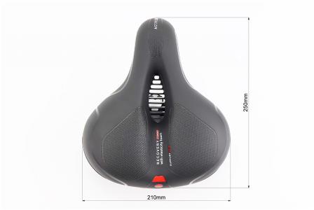 Сидіння до велосипеда ХВЗ 250x210 мм N-669, чорне PRC