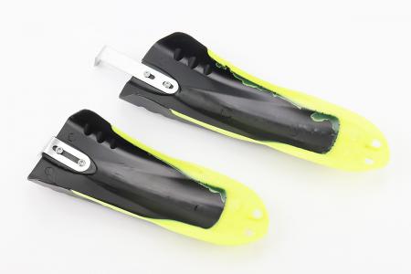Крила пластикові до дитячого велосипеда 16-20" SL-400, чорно-салатові PRC
